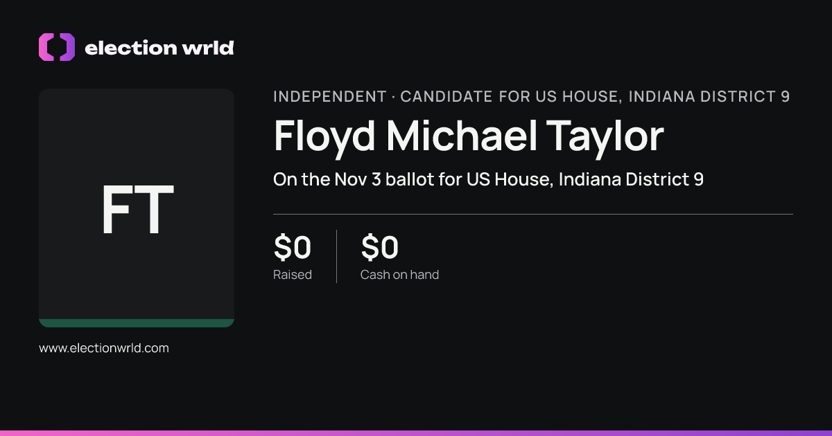 Profile card for Floyd Michael Taylor