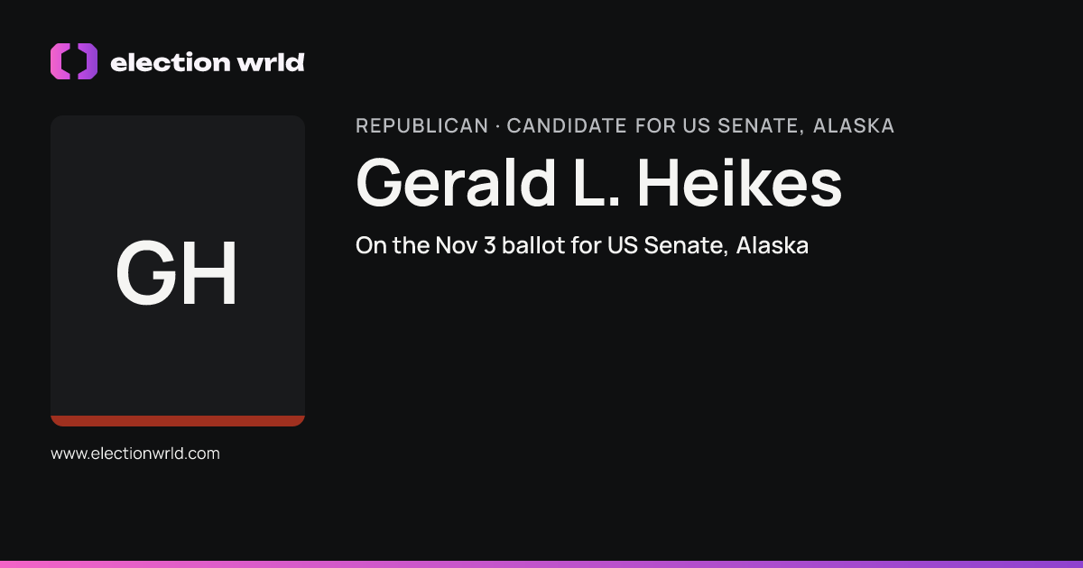 Profile card for Gerald L. Heikes