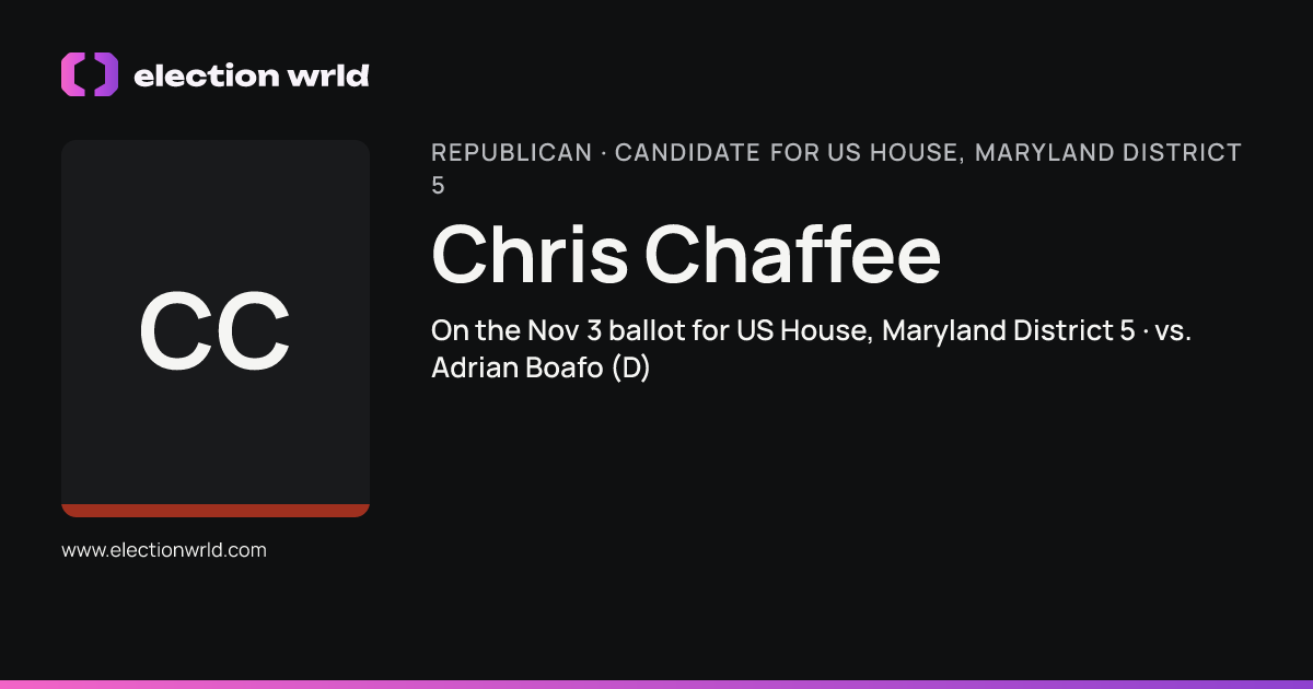 Profile card for Chris Chaffee