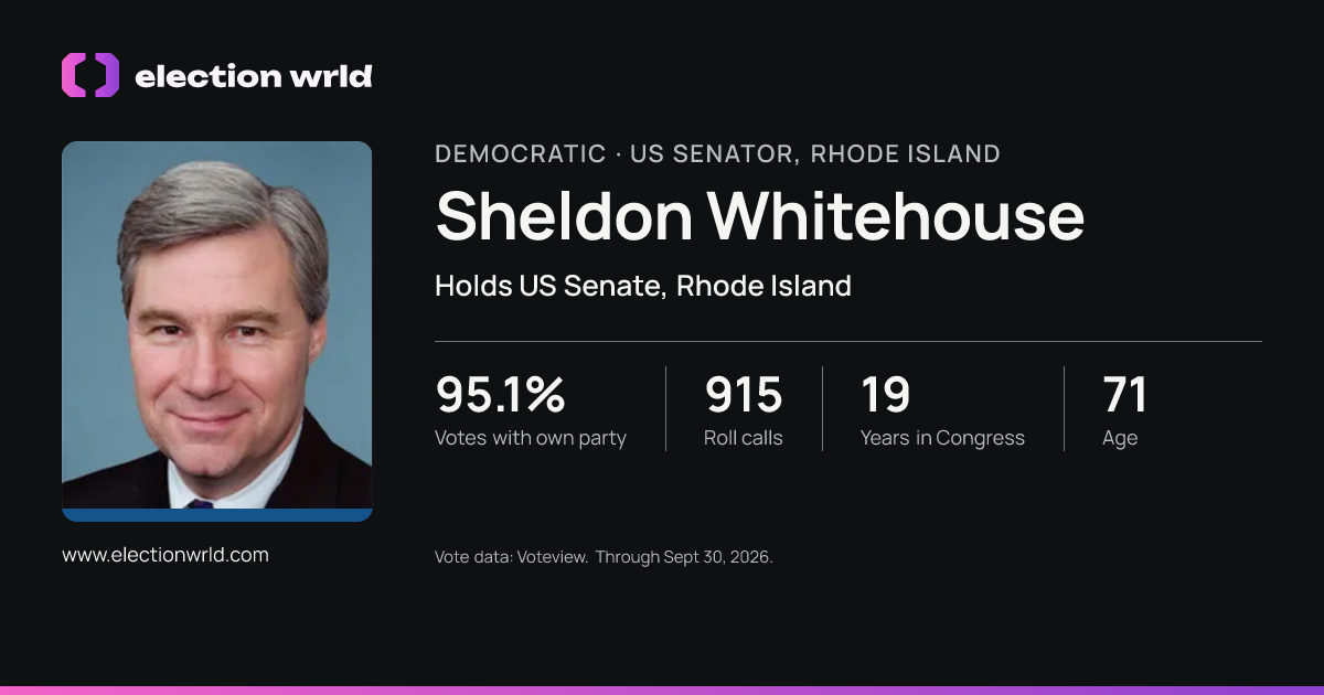 Profile card for Sheldon Whitehouse
