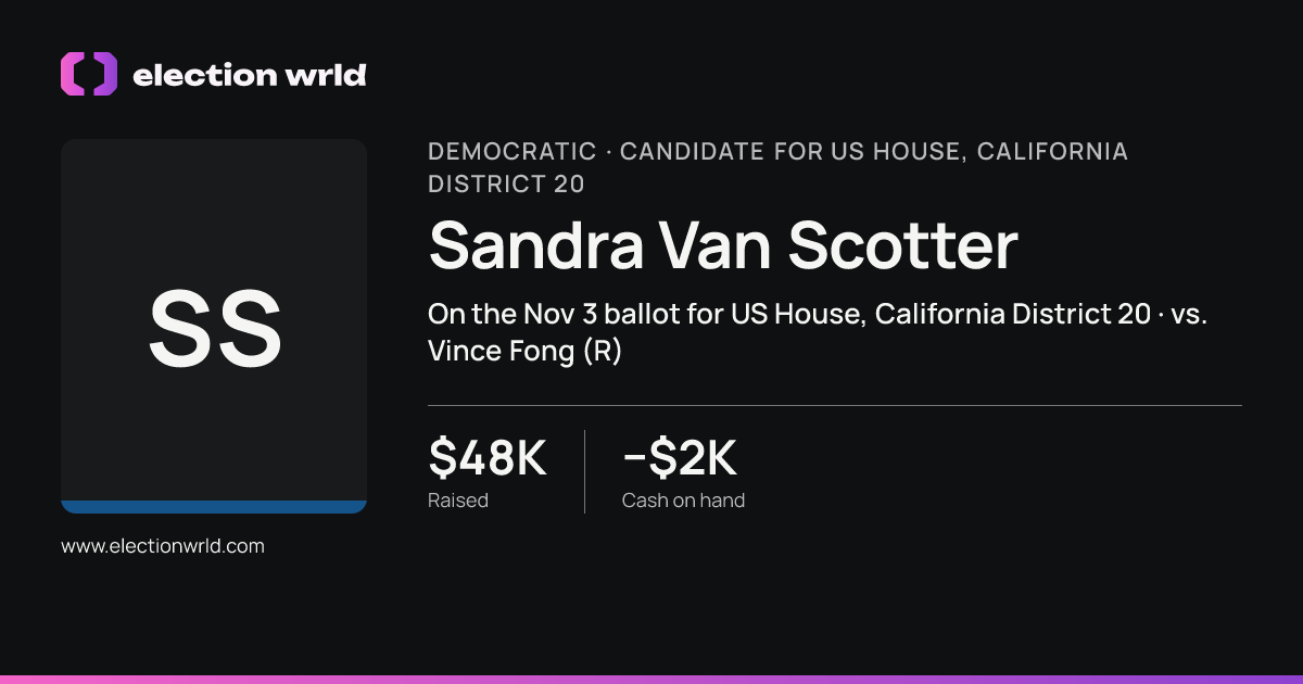 Profile card for Sandra Van Scotter